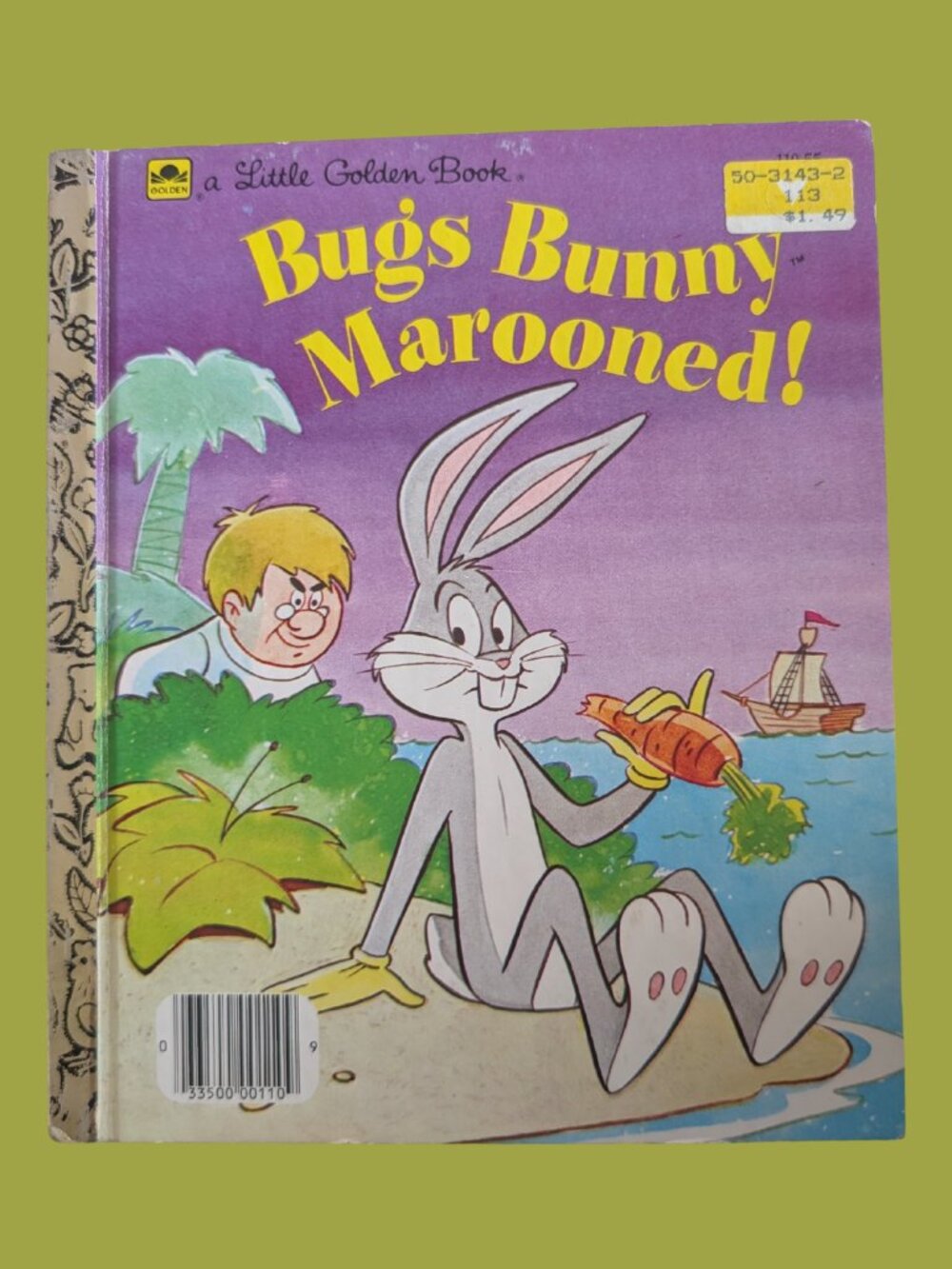 10/$25 Vintage Bugs Bunny Marooned! Little Golden Book